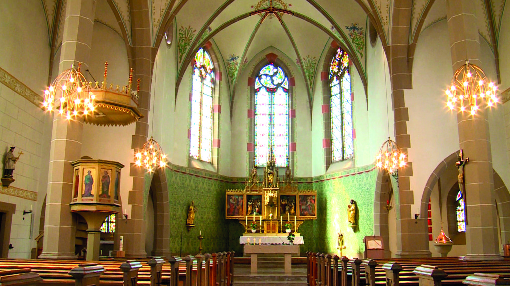 Kath. Pfarrkirche Zornheim innen